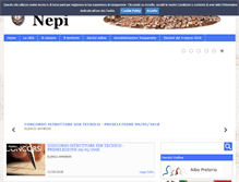 Tablet Screenshot of comune.nepi.vt.it